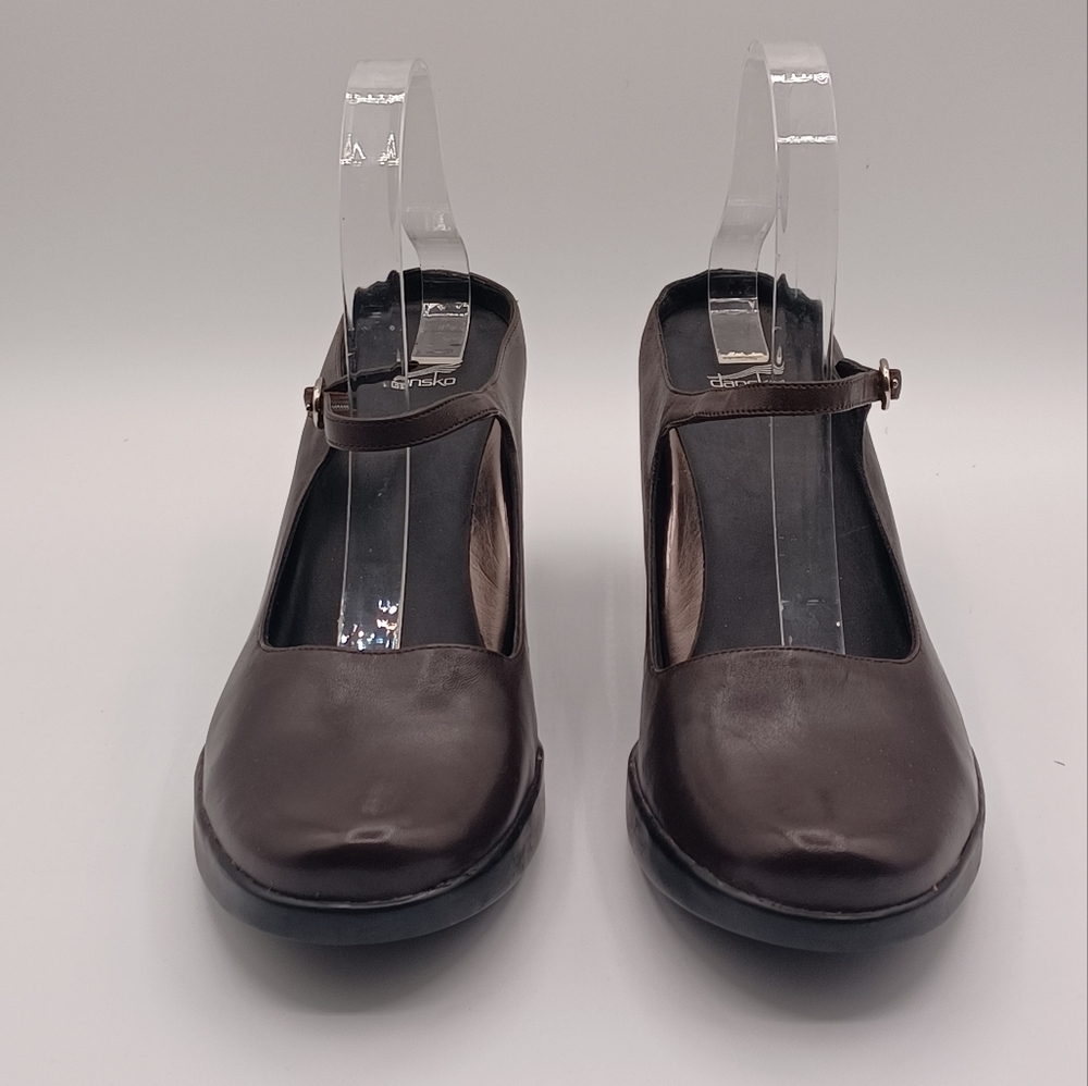 Dansko Leather Trixie Slip-On Mary Jane Mules